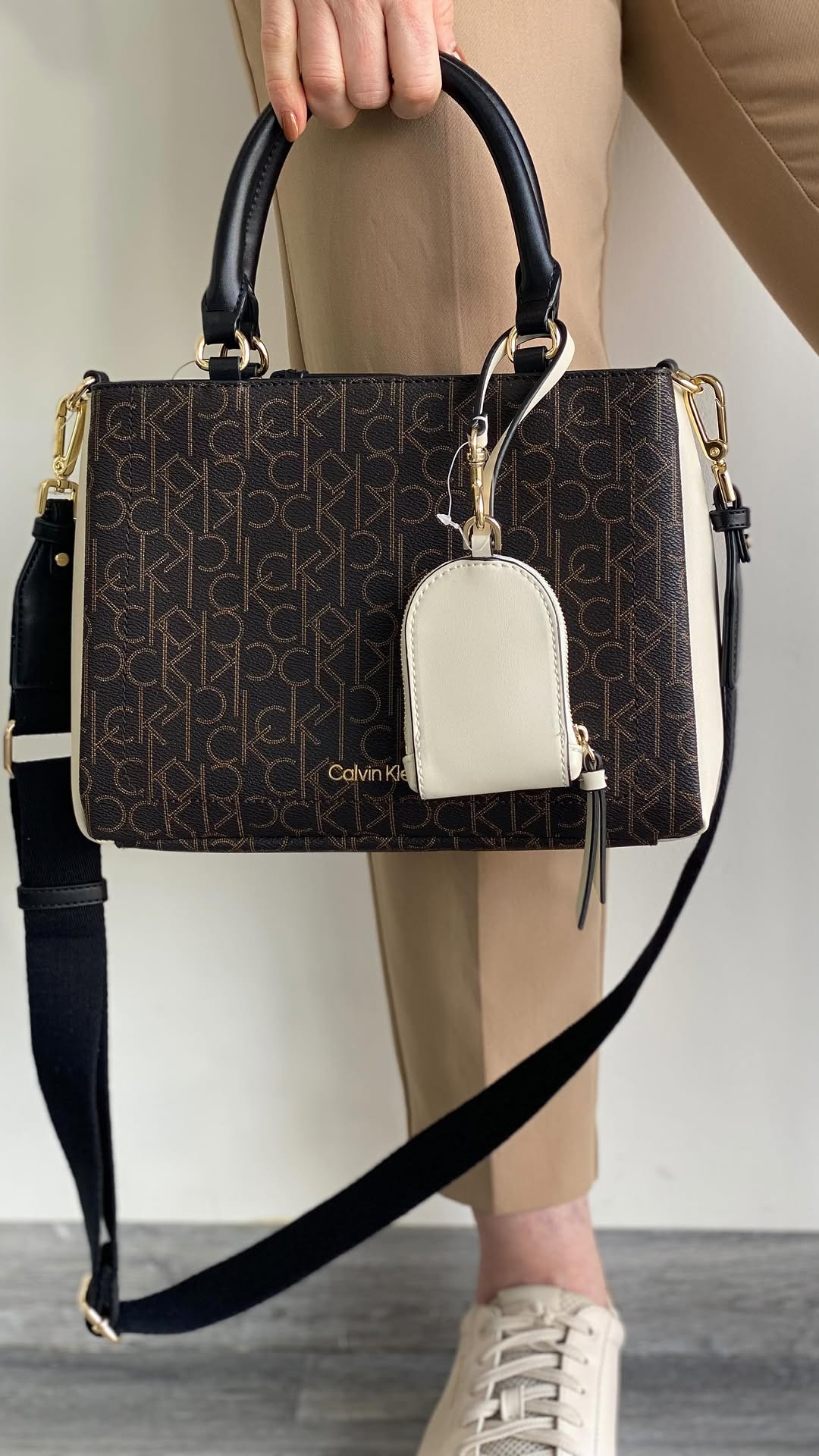 Sanya Signature Satchel - Detachable Calvin Klein Handbags