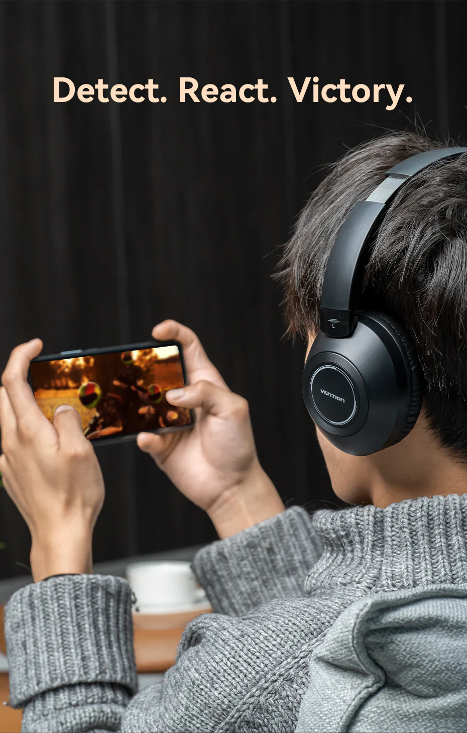 Vention SoundMate S11 Wireless On-Ear Headphones