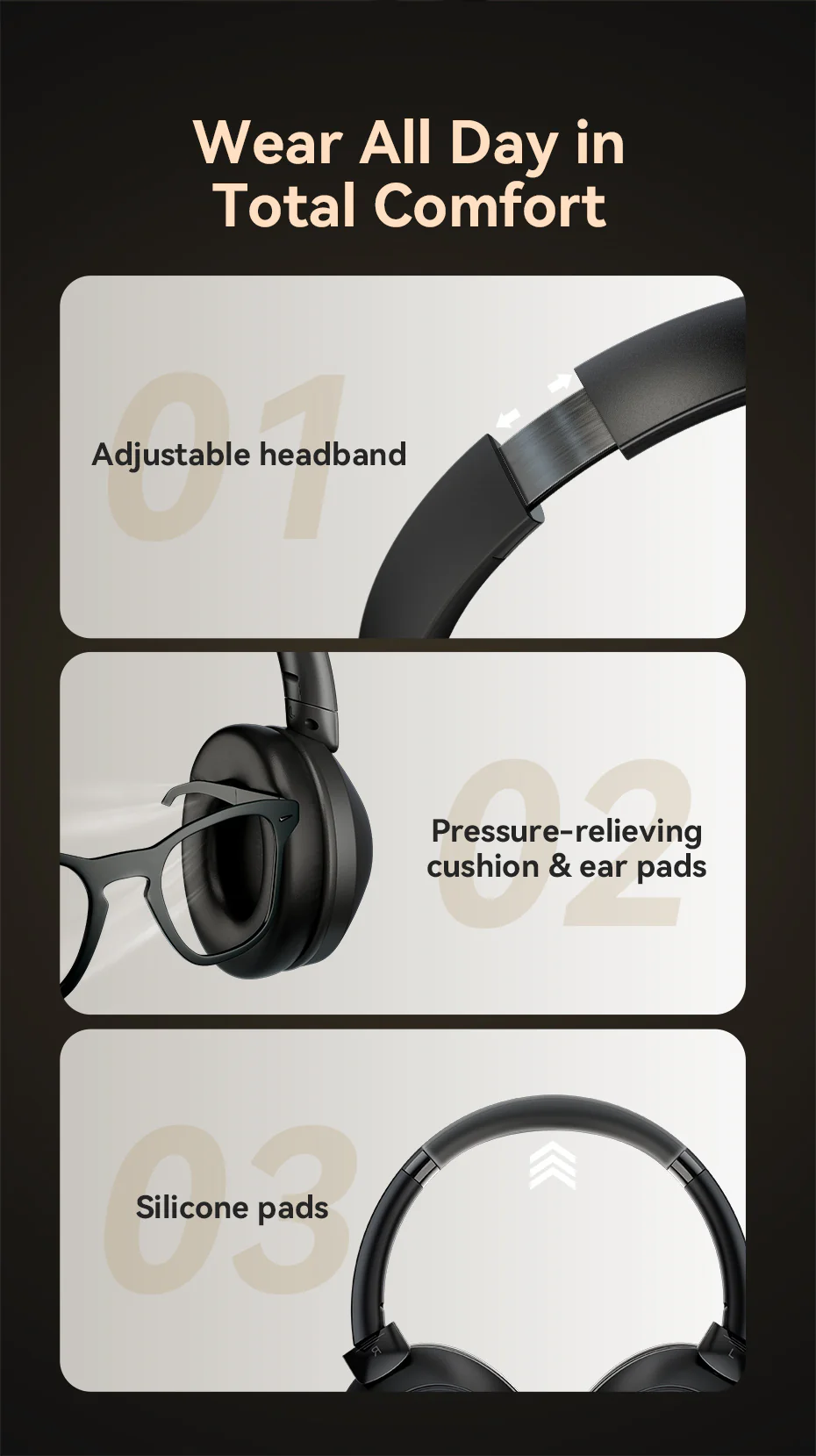 Vention SoundMate S11 Wireless On-Ear Headphones