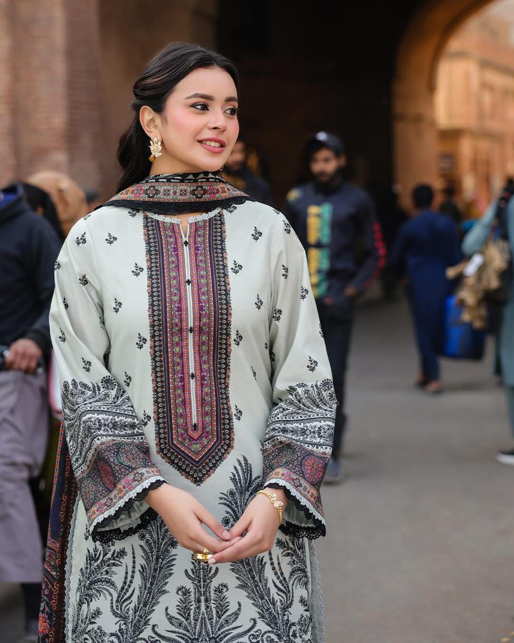 Stylish Digital Print Three Piece Cotton Silk by Nobin Shop