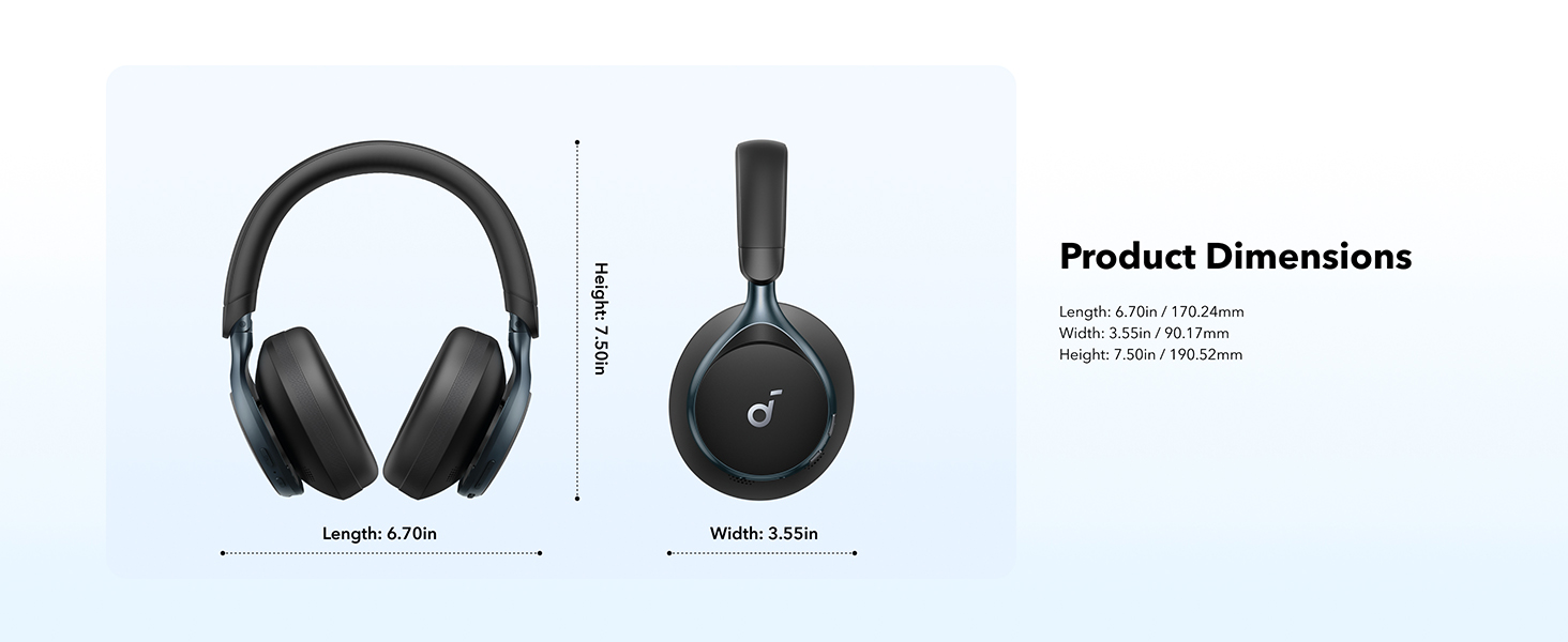 Anker Soundcore Space One ANC Headphones Black