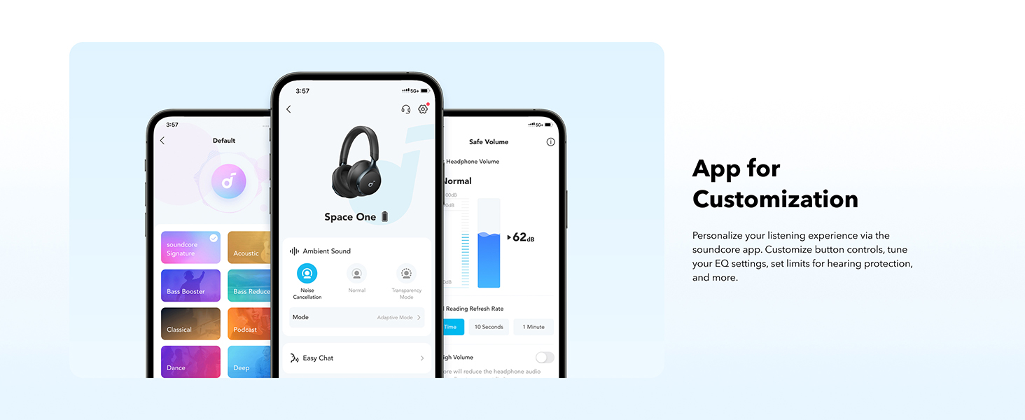 Anker Soundcore Space One ANC Headphones Black