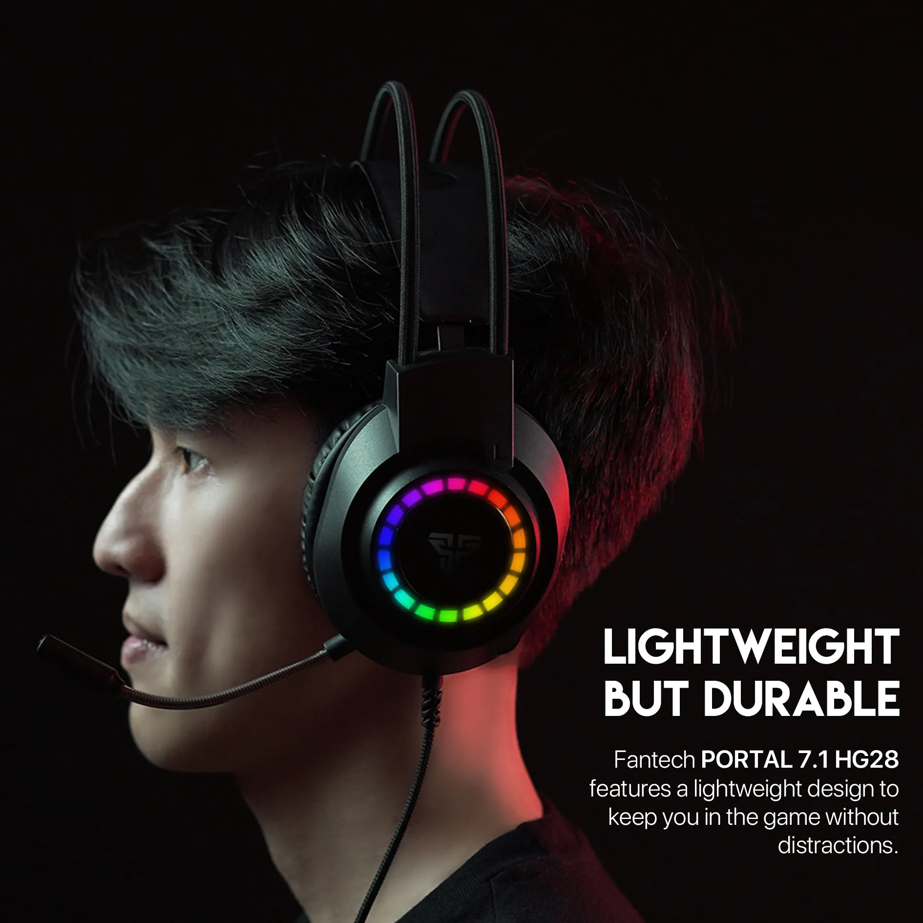 Fantech PORTAL HG28 7.1 Virtual Surround Sound Gaming Headphone
