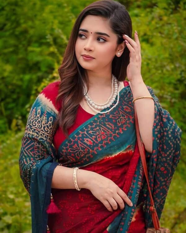 Premium Soft Silk Digital Print Saree