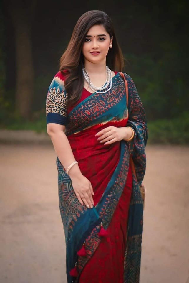 Premium Soft Silk Digital Print Saree