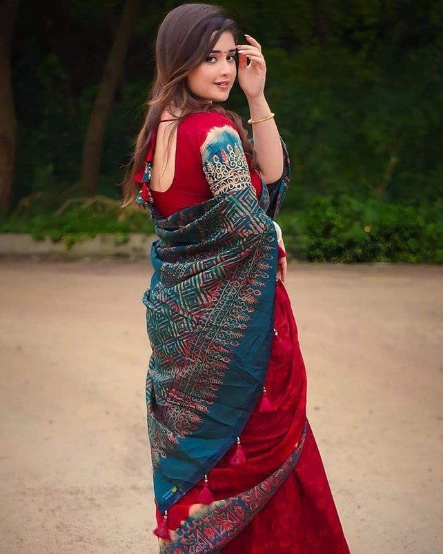 Premium Soft Silk Digital Print Saree