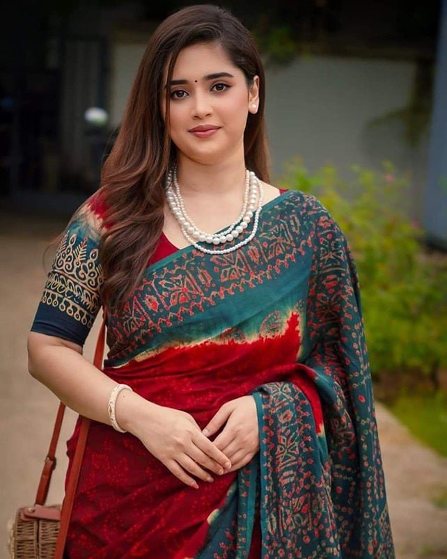 Premium Soft Silk Digital Print Saree