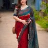 Premium Soft Silk Digital Print Saree