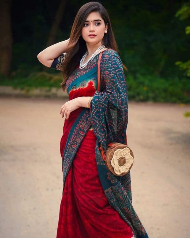 Premium Soft Silk Digital Print Saree