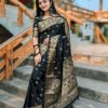 Trendy Japani Silk Saree Skin Print Design