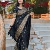 Trendy Japani Silk Saree Skin Print Design