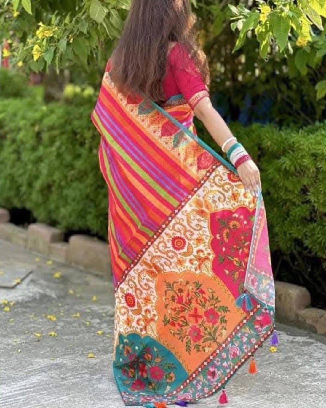 Elegant Chanduri Silk Digital Print Saree