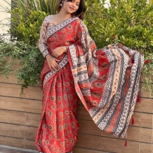 Premium Arpita Silk Digital Print Saree