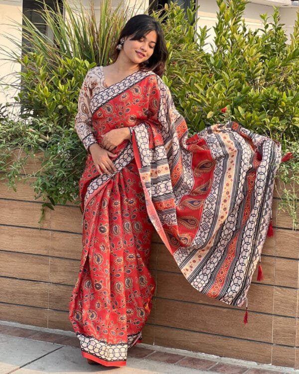Premium Arpita Silk Digital Print Saree
