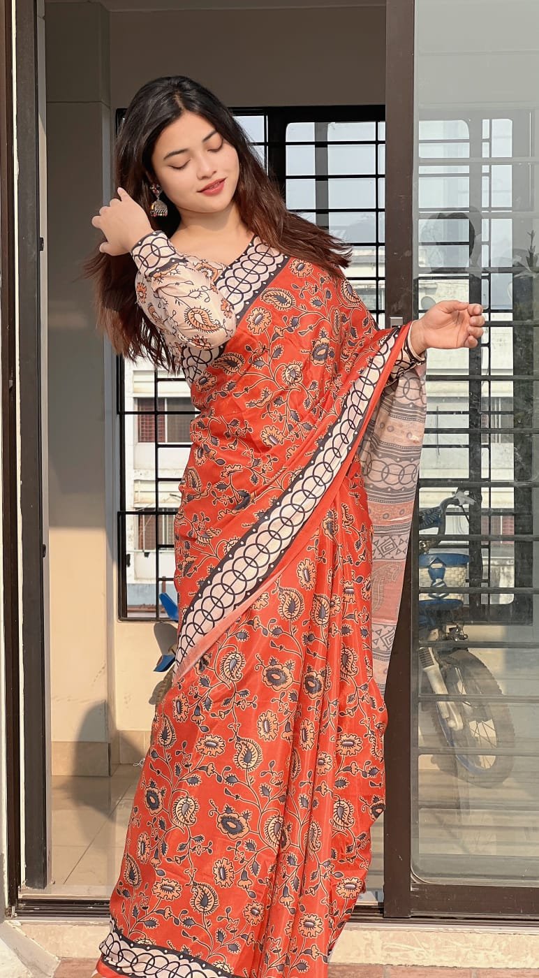 Premium Arpita Silk Digital Print Saree