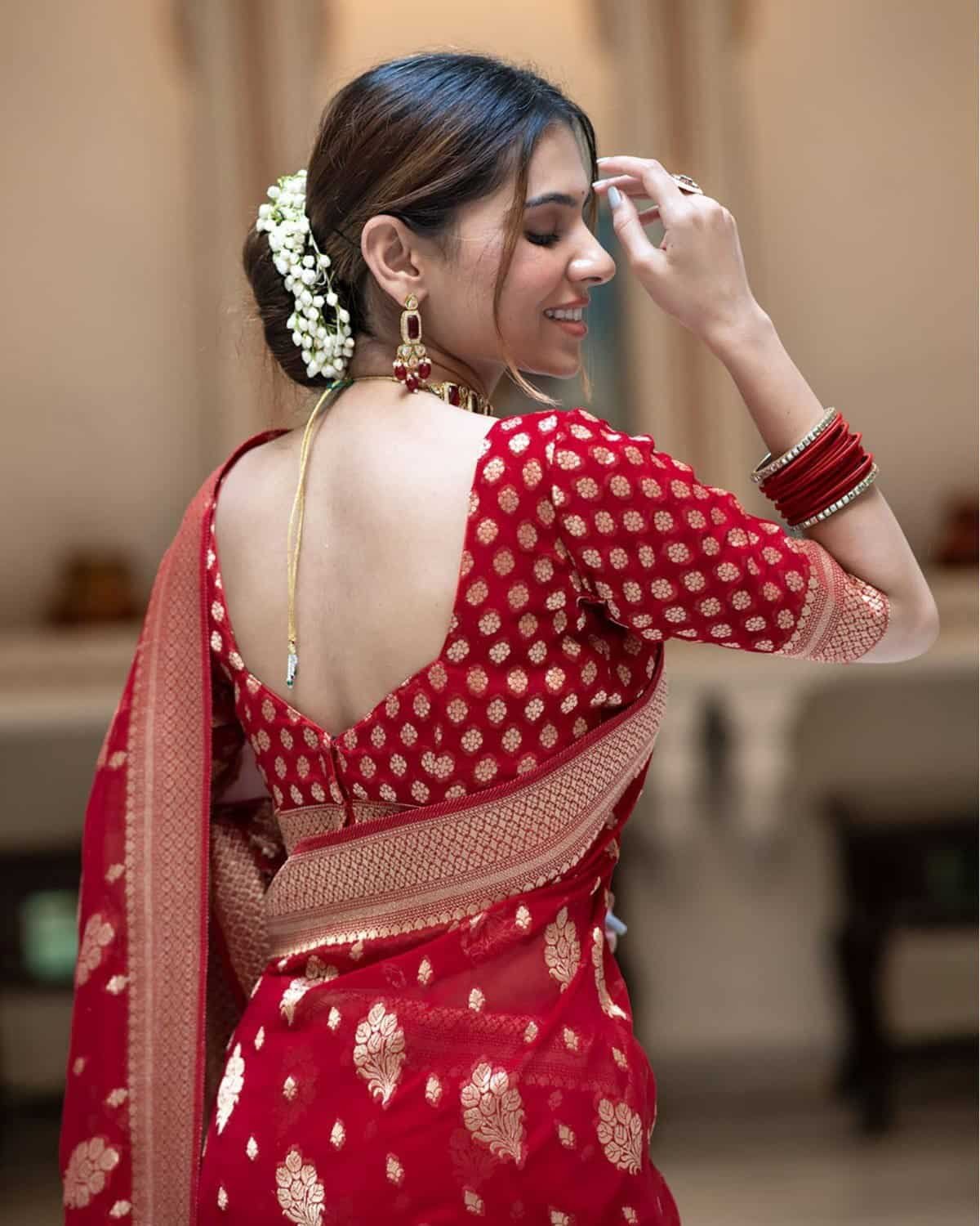 Dhupiyan Luxury Block Print Saree