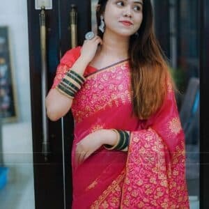 Elegant Kubari Resham Silk Saree