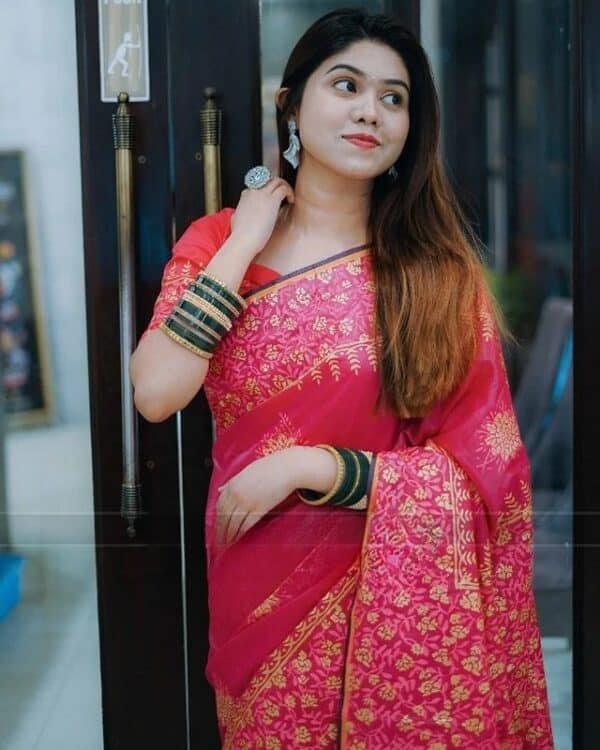 Elegant Kubari Resham Silk Saree