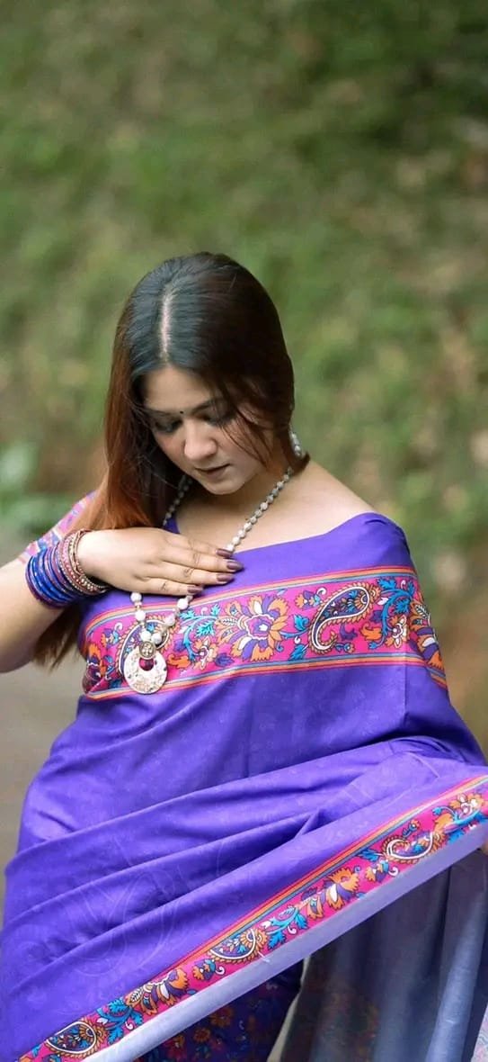 Elegant Mayalota Digital Print Saree