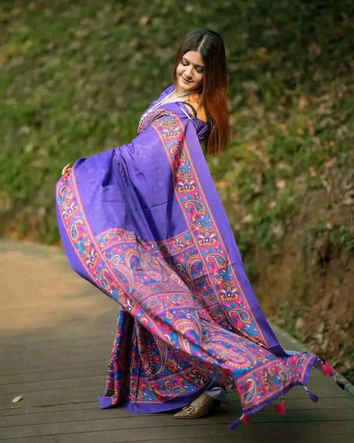 Elegant Mayalota Digital Print Saree