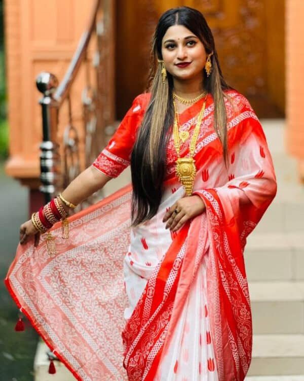 Elegant Chanderi Silk Digital Print Saree