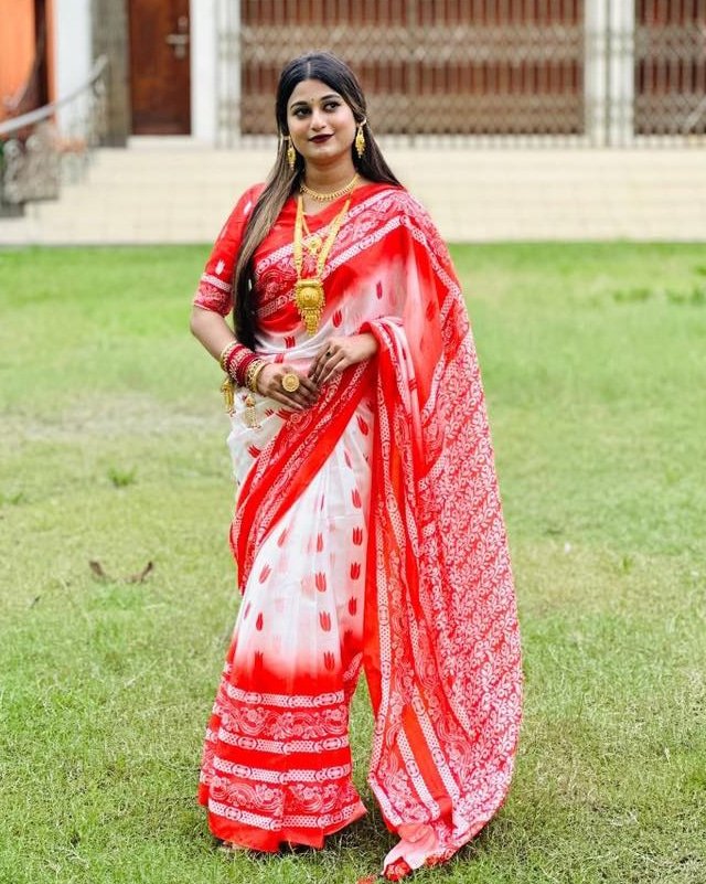 Elegant Chanderi Silk Digital Print Saree