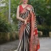 Stylish Digital Print Silk Saree with Blouse
