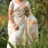 Stylish Semi Moslin Saree