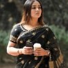 Stylish Semi Moslin Saree