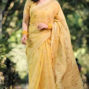 Stylish Semi Moslin Saree