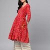 Premium Ready-Made Two Piece Kurti AC Cotton & Butterfly Palazzo
