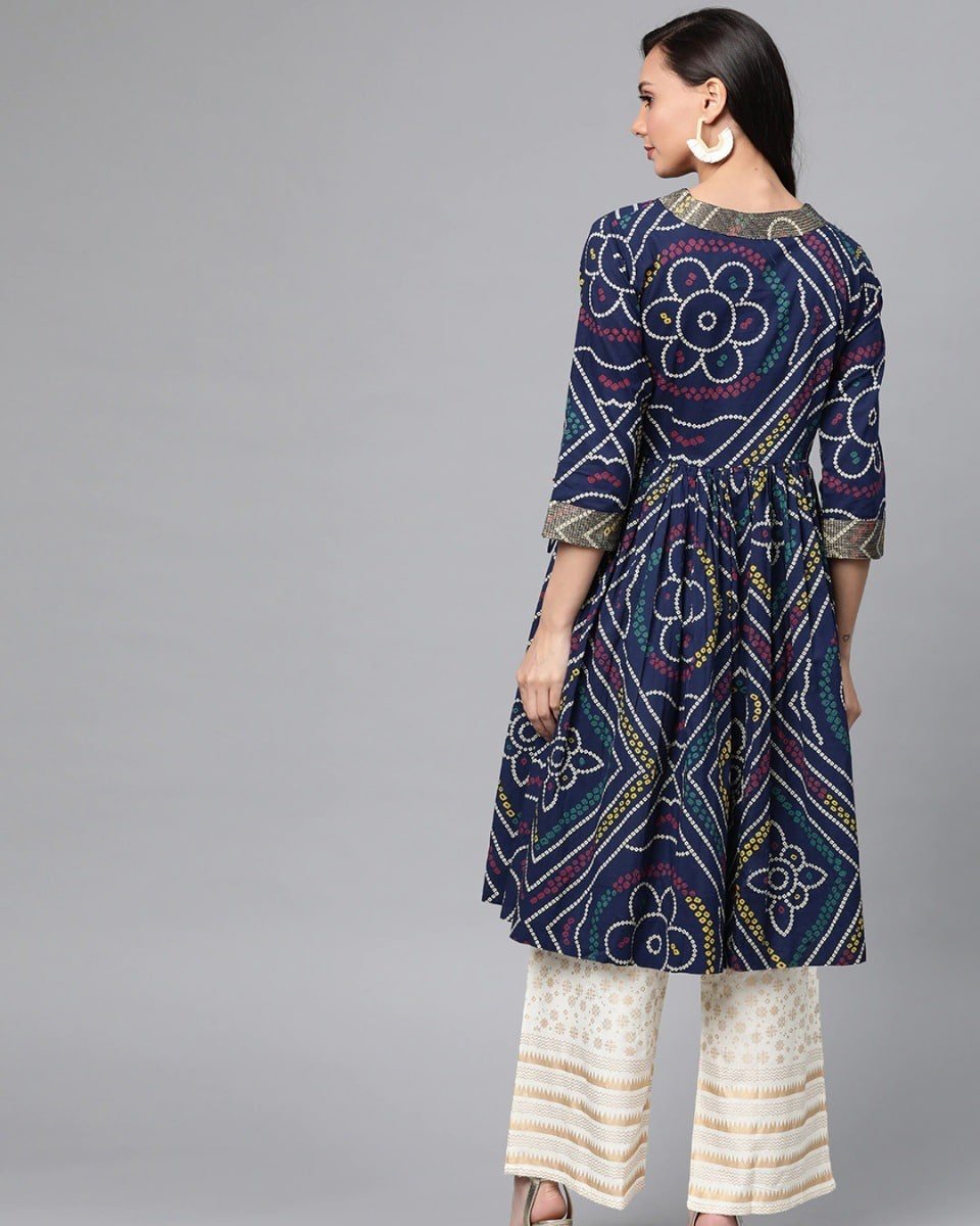 Premium Ready-Made Two Piece Kurti AC Cotton & Butterfly Palazzo