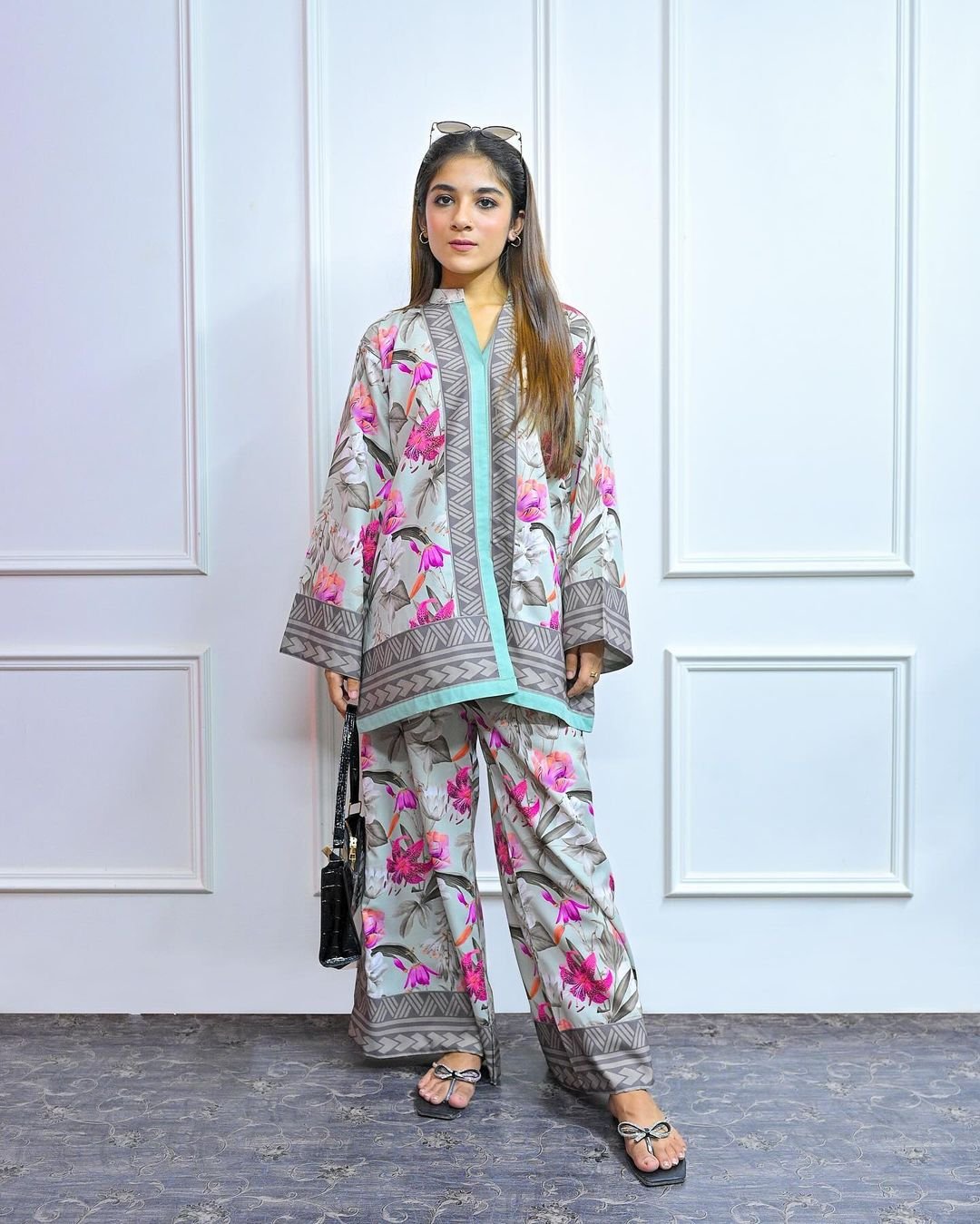 Elegant Cotton Silk Co-ord Two Piece Outfit