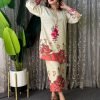 Premium Digital Print Two Piece Dubai Silk Fabric
