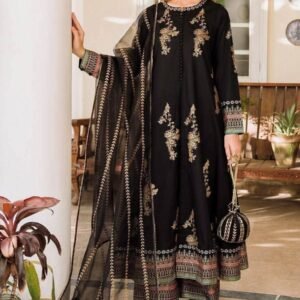 Stylish Ready Made Cotton Afsan Print Three Piece
