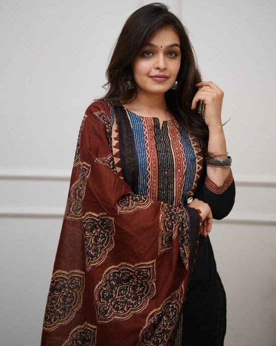 Stylish Cotton Readymade Three Piece