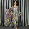 Premium Digital Print Three Piece Set Dubai Silk Collection