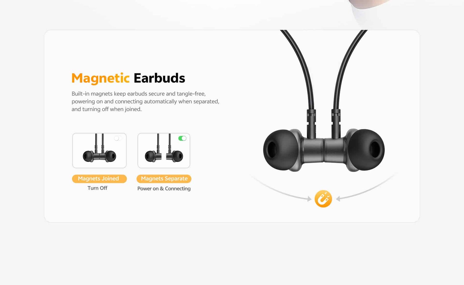 QCY TuneArc N1 C3 In-ear Neckband Headphones