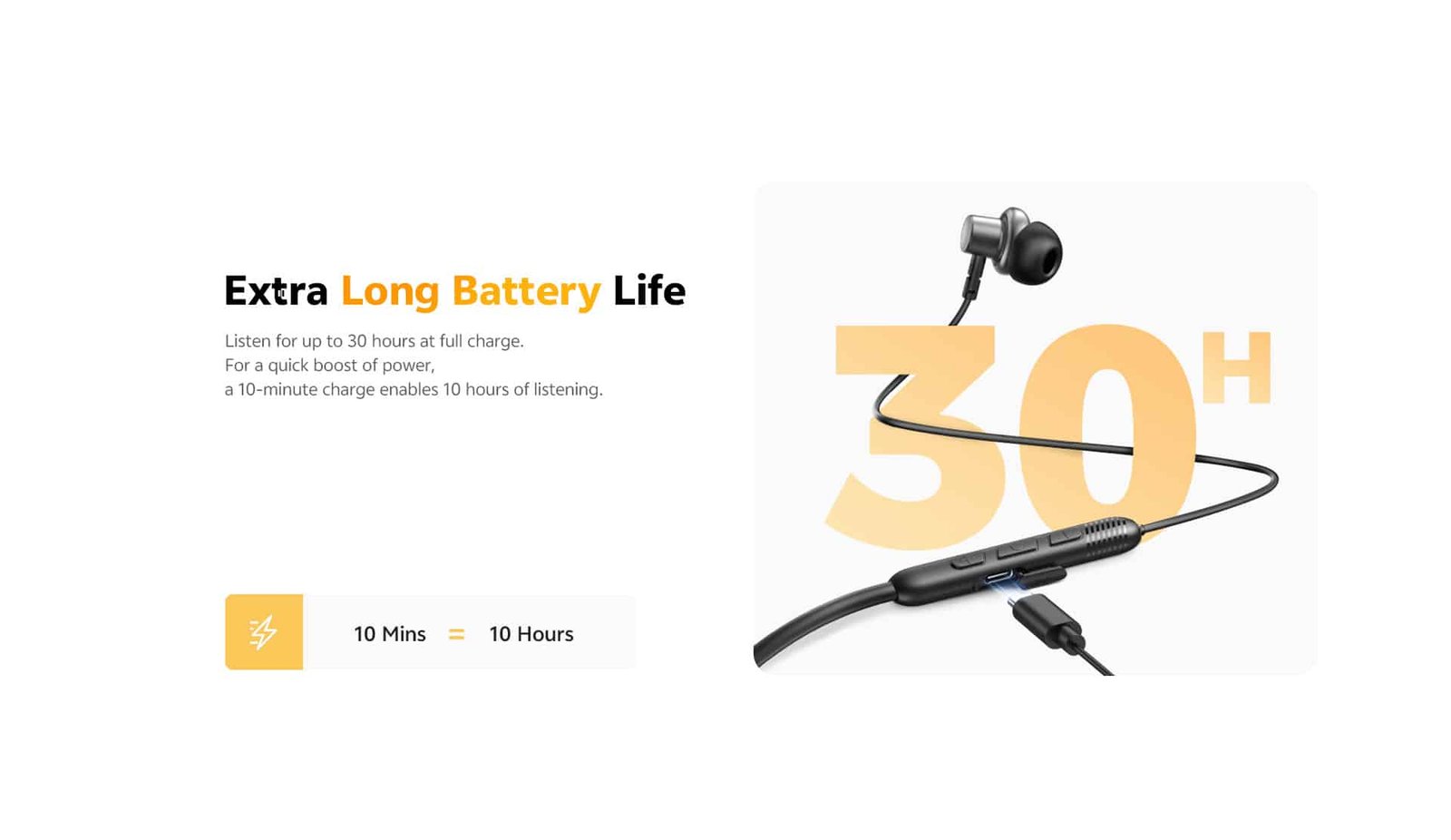 QCY TuneArc N1 C3 In-ear Neckband Headphones