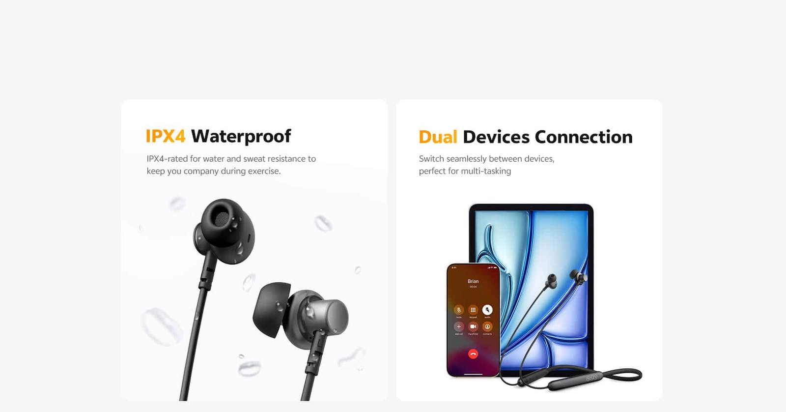 QCY TuneArc N1 C3 In-ear Neckband Headphones