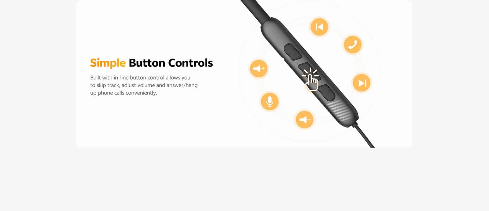 QCY TuneArc N1 C3 In-ear Neckband Headphones