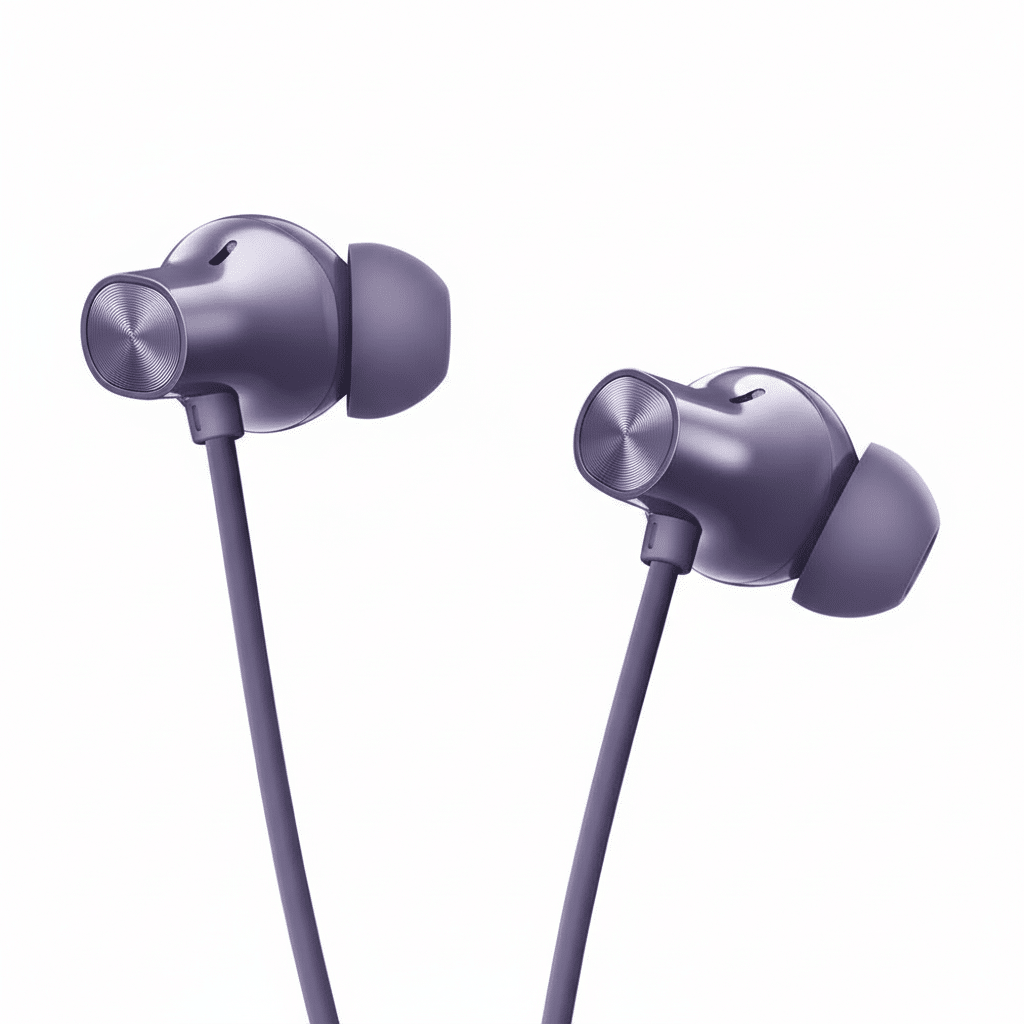 Realme Buds Wireless 5 ANC Neckband Earphone – Purple