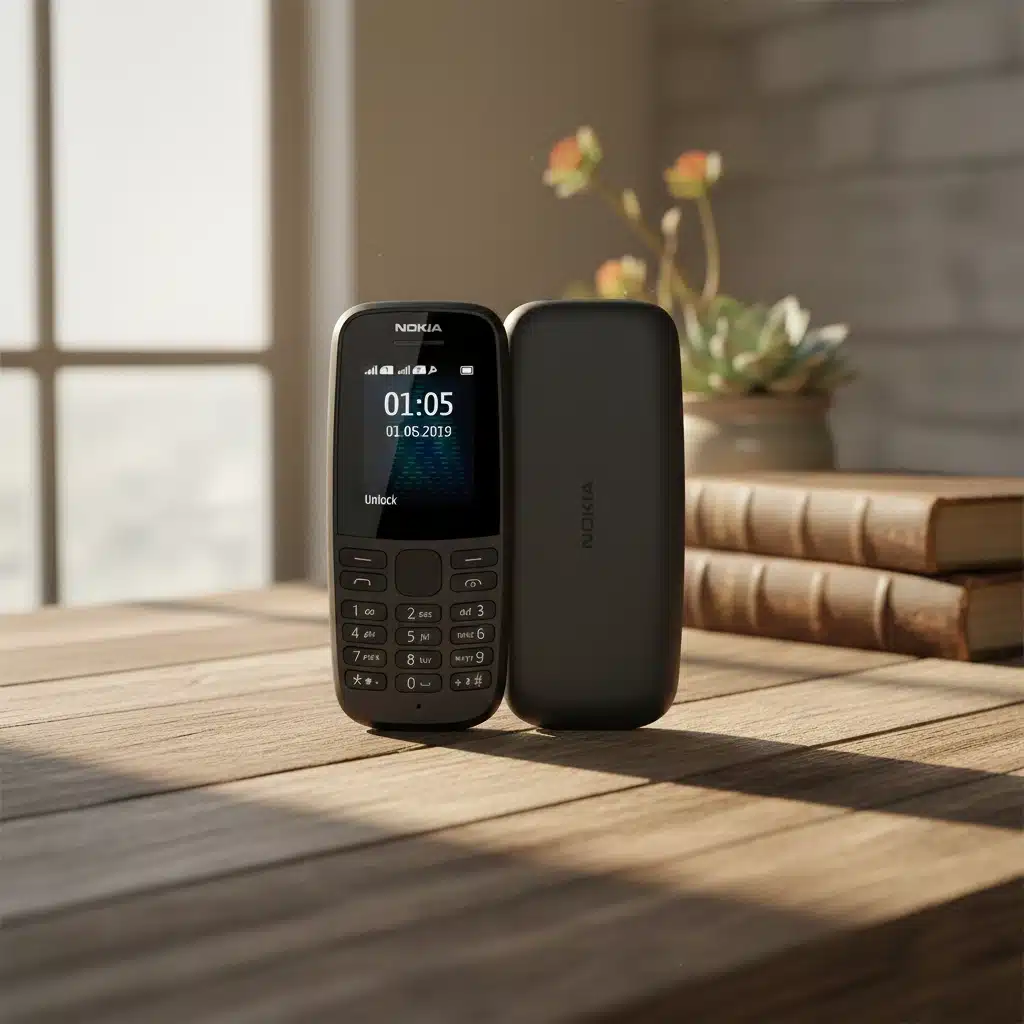 Nokia 105 Dual SIM 2019 Original Button Phone with Long Battery Backup