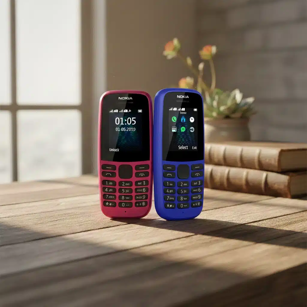 Nokia 105 Dual SIM 2019 Original Button Phone with Long Battery Backup