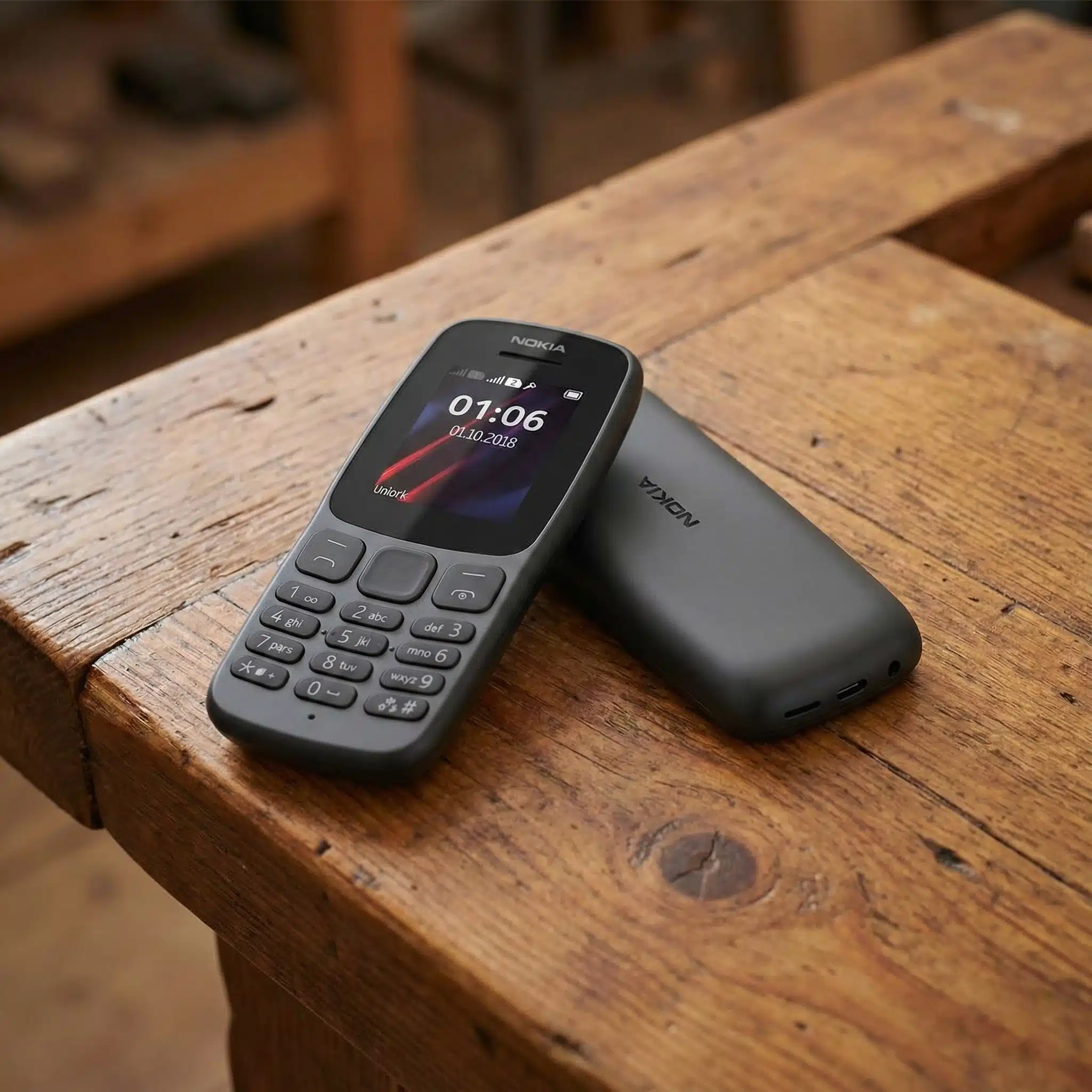 Nokia 106 Dual Sim Refurbished Feature Phone Safe Strong Battery