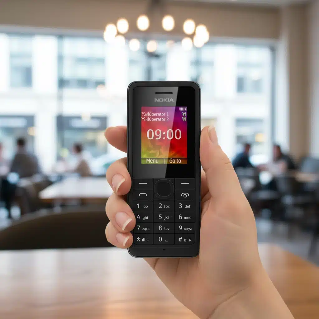 Nokia 107 Dual Sim Refurbished Feature Phone Original Quality