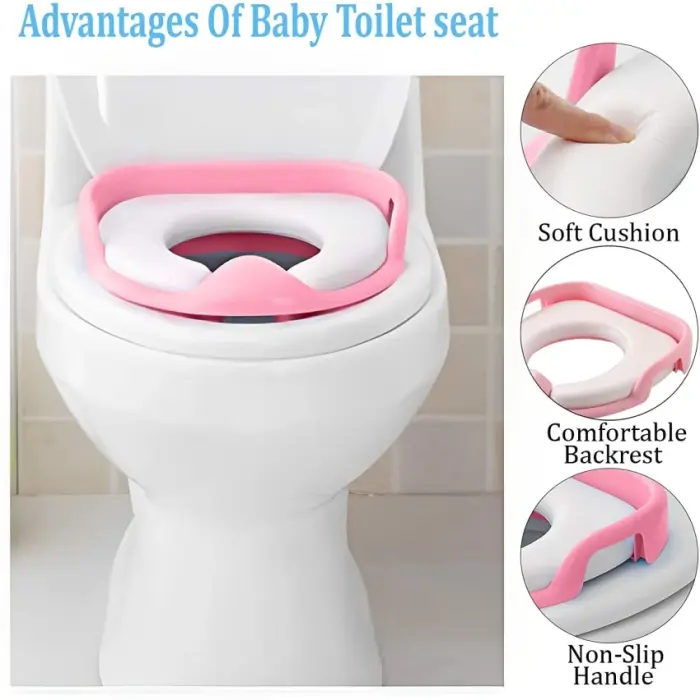 Soft Baby Commode Seat – Comfortable & Safe Toilet Training Trainer