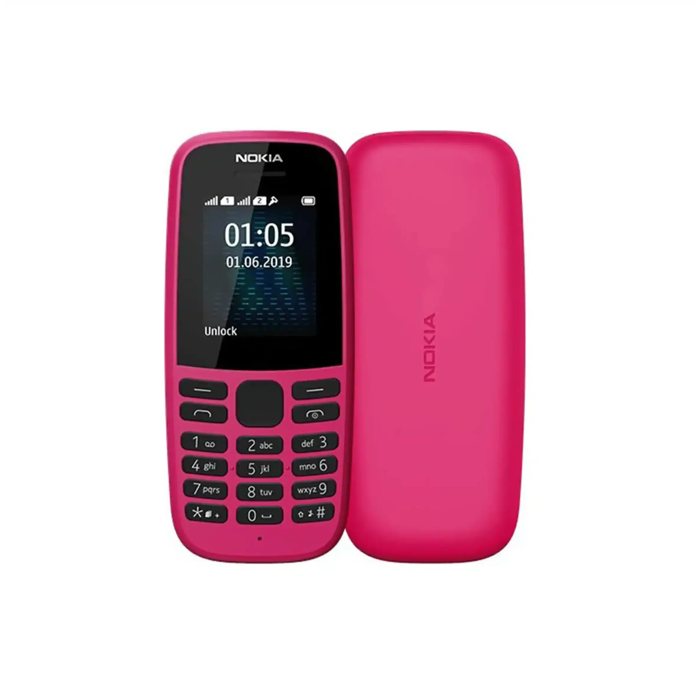 Nokia 105 Dual SIM 2019 Original Button Phone with Long Battery Backup