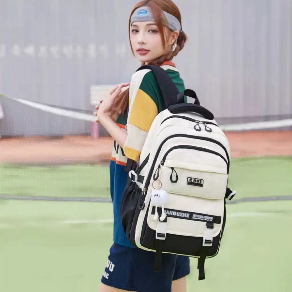 Academy Style Lightweight College Backpack – Trendy Student School Bag