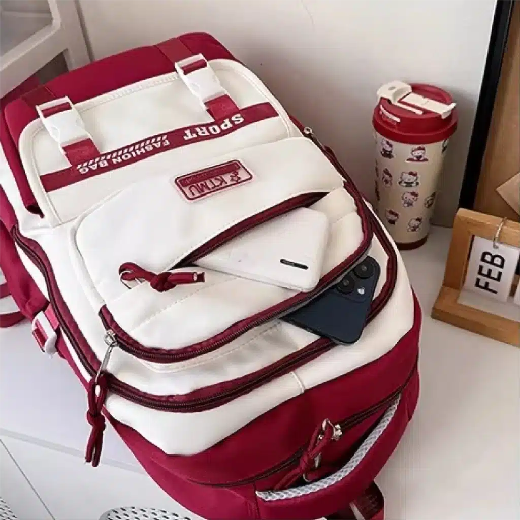 Academy Style Lightweight College Backpack – Trendy Student School Bag